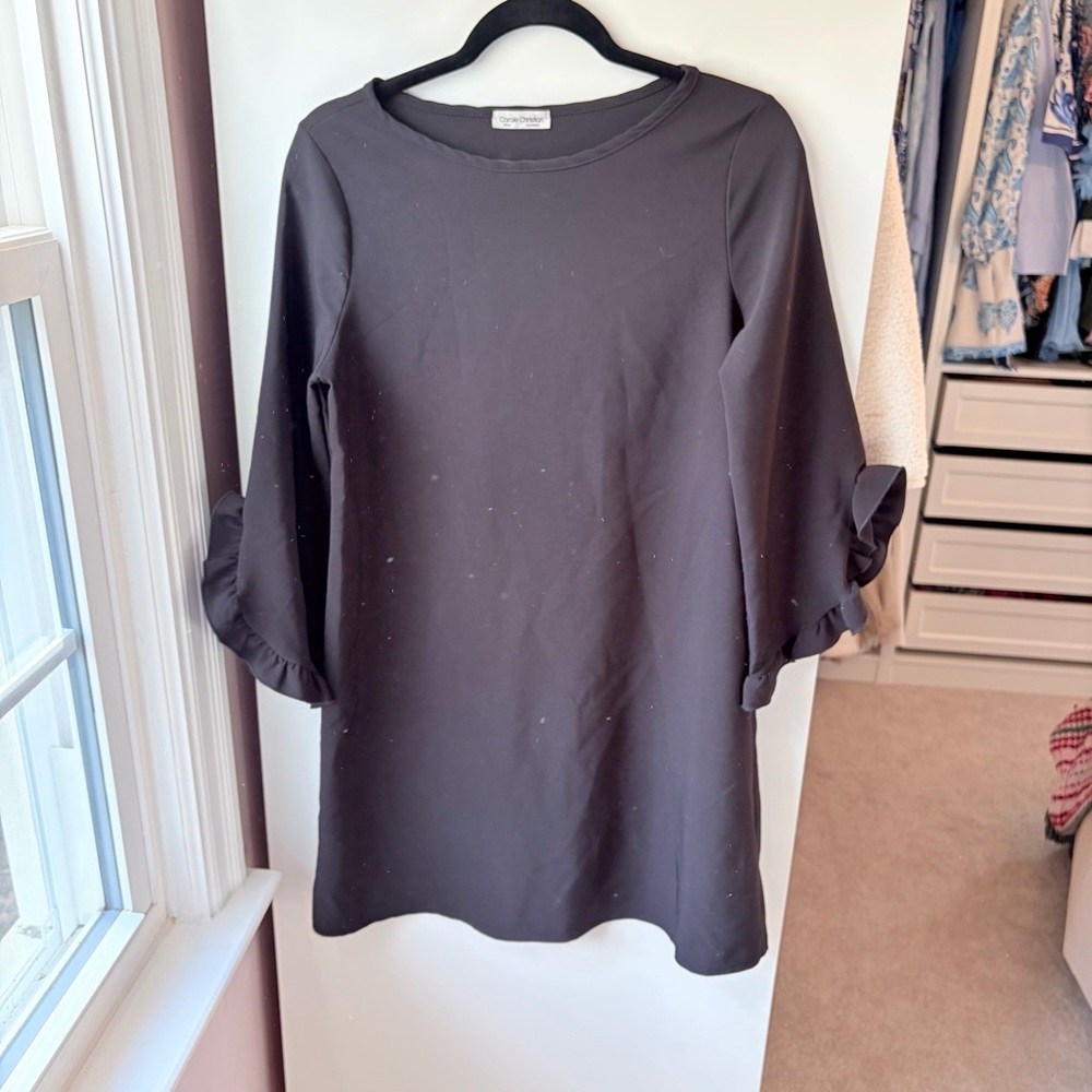 Black shift dress